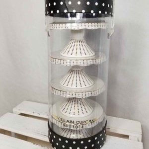 Set of 4 Porcelain Cupcake Stands